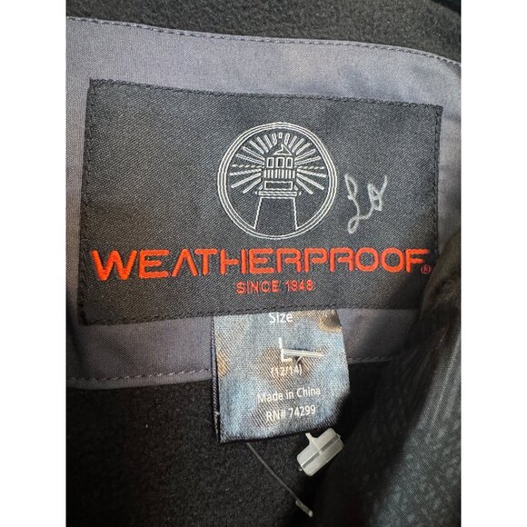 Weatherproof Expedition Mens Jacket Large Gray Red Full-Zip Lightweight All-Weat - Picture 4 of 6